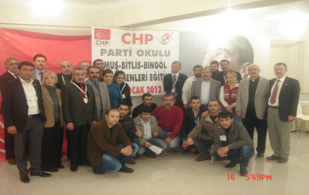 4. CHP Parti Okulunda düzenlenen, Sayın Ali Topuz un Değişimi Yaşamak Düzeni