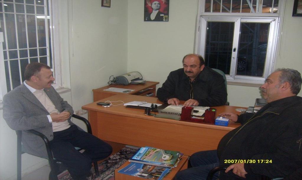 Mersin Muhtarlar Derneği Başkanı Ali Gülgen i Makamında ziyaret etti.