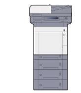 Sorun Giderme > Sorun Giderme Kağıt Sıkışmalarının Giderilmesi Bir kağıt sıkışması meydana gelirse, dokunmatik panelde "Kağıt sıkışması." mesajı görüntülenir ve makine durur.