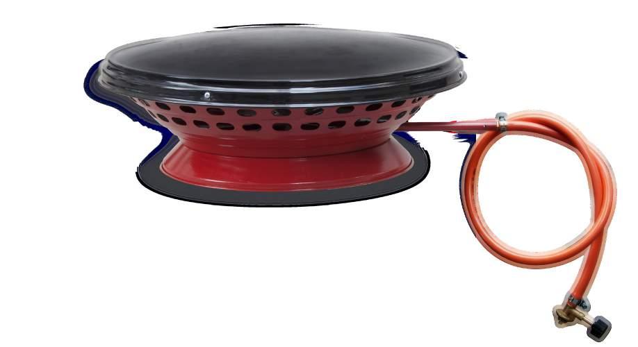 Special burner and food enameled coverage gives,