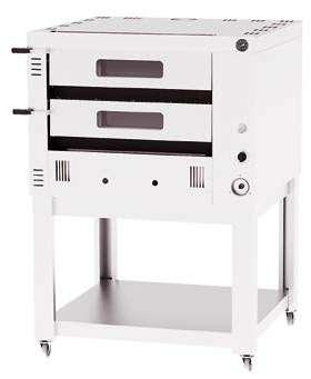 GAZLI PİZZA FIRINI GAS PIZZA OVEN PİZZA FIRINLARI / PIZZA OVENS G4352 72x72 cm GAZLI PİZZA FIRINI 72x72 cm GAS PIZZA OVEN Çift Katlı / Double