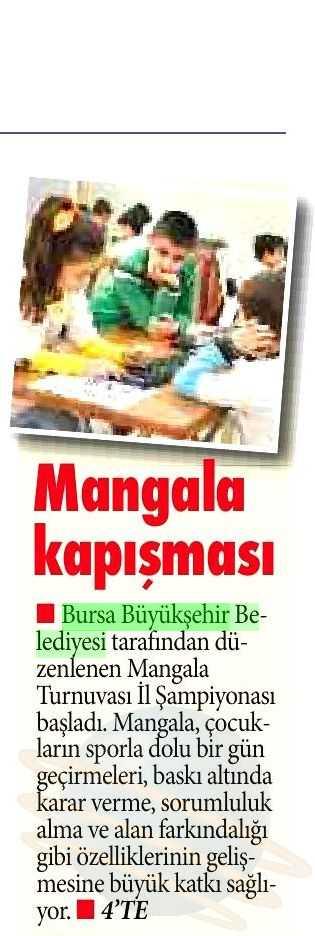 MANGALA KAPISMASI Yayın Adı : A Gazete