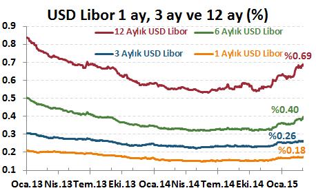 yaşandı USD Libor faizleri, FED in faiz