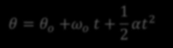eşitlikler açısal ivmenin sabit olduğu durum için çıkarılmış olup, açısal ivmenin sabit olmadığı durumlarda kullanılamaz. Örnek: Bir tekerlek, α = 3,50 rad/s 2 lik açısal ivme ile dönüyor.