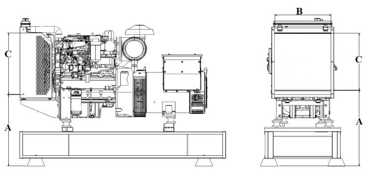 Ölçülendirme ve Ağırlık A:710 mm B:700 mm C:700 mm D:3100 mm E:1670 mm F:1100 mm G:2390 mm H:3745 mm K:795 mm L:645 mm Model EnxBoyxYük.