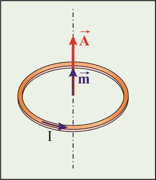 Manyetik Moment Genel olarak tork ifadesi τ = A IB sinθ A vektörü ilmeğin sınırladığı alanın büyüklüğünde ve yönü alana dik sağ el kuralı ile belirlenir.