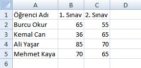 Sil seçildiğinde aşağıdaki seçenekler gelir: Hücreleri Sil: Seçili hücre veya hücreleri siler. Sayfa Satırlarını Sil: İmlecin bulunduğu satır veya seçili olan satırları siler.