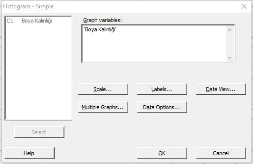 değerlerine göre histogram düzenlenmek