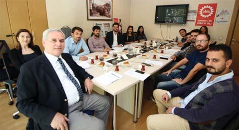 Başkanı Cemal Akça, Genel Sekreter Yardımcısı Ceylan Özkul, Kurul Üyeleri, Ahmet Göksoy, Türkay Baran, Ömer Yüksek, Ender Demirel ve Gökhan Özen katıldı.