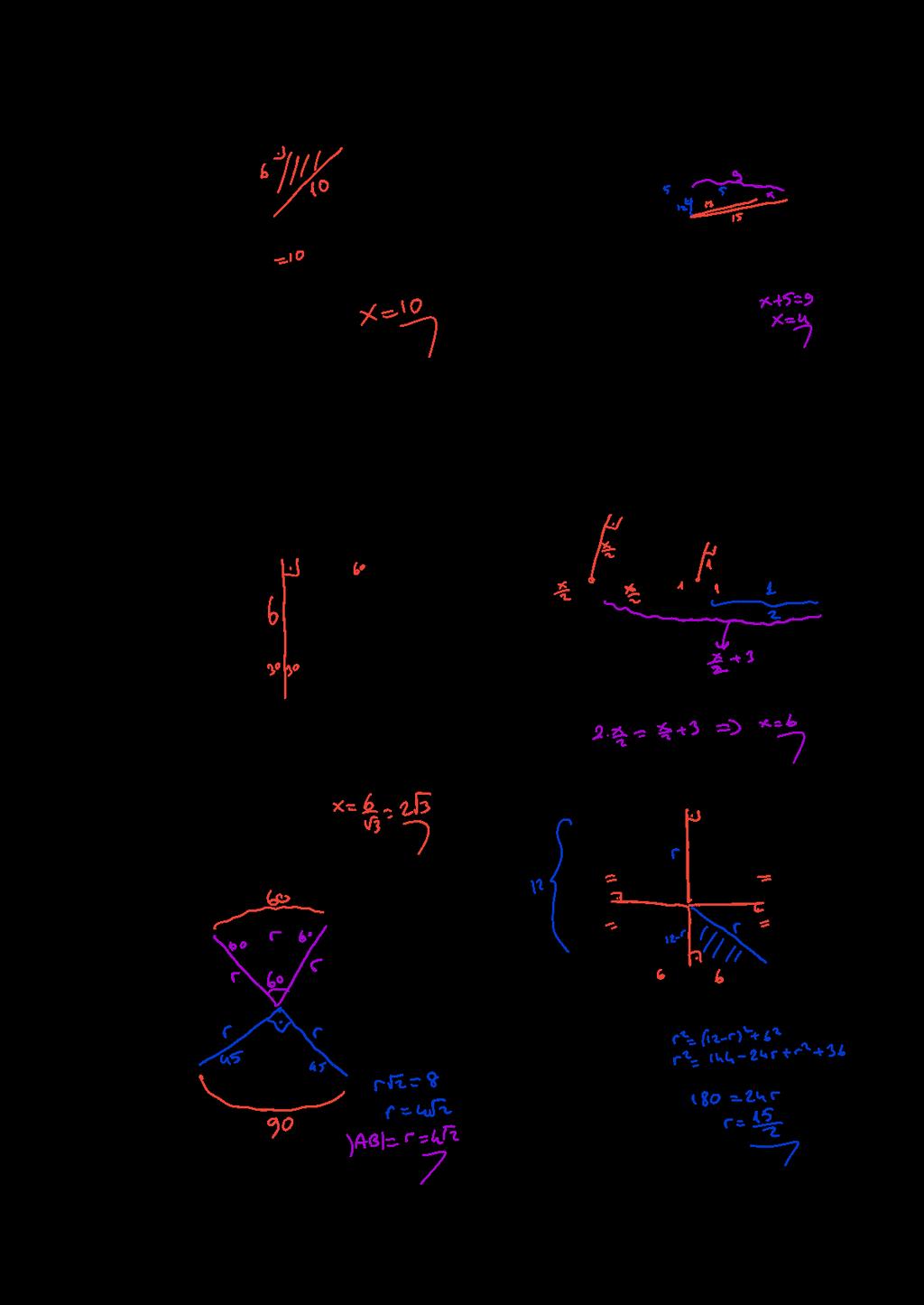 ÇM UZUU 7. 6 6 10. P M yrım çemberin, M tm çemberin merkezleridir. = = 6 cm, PM = cm olduğun göre, M = kç cm dir? merkezli çemberlerin yrıçplrı 1 cm ve 15 cm ve = 10 cm dir. un göre, kç cm dir? 11.