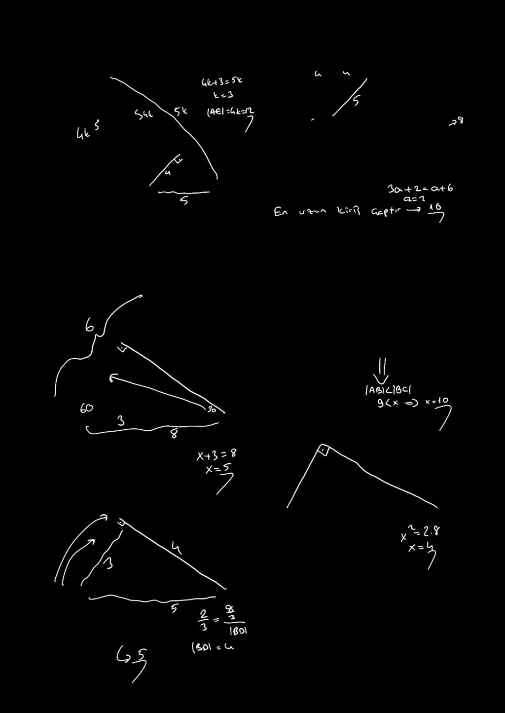 ÇM UZUU 6. 9. H Şekilde verilen merkezli çemberde, = [] ^ [H] = ( + ) cm = ( + 6) cm H = () cm olduğun göre, noktsındn geçen en uzun kirişin uzunluğu kç cm dir?