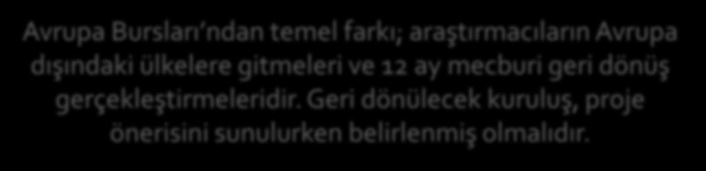 gitmeleri ve 12 ay mecburi geri dönüş gerçekleştirmeleridir.