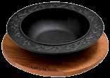 w: 19,7 cm l: 19,7 cm h: 4,5 cm 0,33 lt 1 0,96 kg Description: Round Soup Bowl. Diameter (Ø)19 cm. Material / Finishing: Enamelled Cast Iron 1 coat, 1 fire. Material Thickness: Bottom: 4 mm.