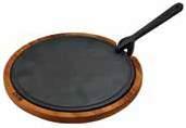 Cast Iron Platter Thickness: 0,5 cm. 4 pieces Silicon seperater, between wood and plate Ürün Tanımı: Ahşap ve Döküm Demir Hot Plate Servis Tahtası. v Malzeme Kaplama: Iroko / Doğal Renk.