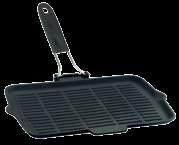 LV ECO GT 25 T18 w: 26,5 cm l: 27,5 cm h:2,9 cm 0,39 lt 2-3 1,65 kg Description: Grill Pan, with silicon and wire handle. Diameter (Ø)25 cm.