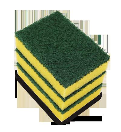 8 cm : 480 Adet-480 Pack : 53x59x47 cm : 8400g Gross : Sarı - Yellow Dish Sponge Nail Saver