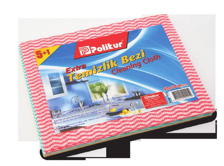 5 cm : 3090g Gross : 4 Renk - 4 Colors Microﬁber Window Cloth Tüm cam yüzeyler için uygundur.