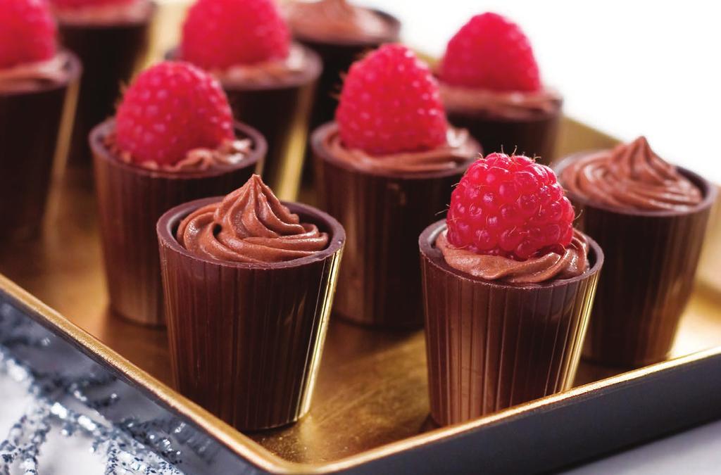 Kup Çikolata Çikolata Serisi TarteletteCup Chocolate Series Kup Serisi çikolataların belirtilen çap