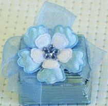 pieces / Chocolate unit gramaj: 24 g (±1) Mavi Çiçek Dekorlu Blue