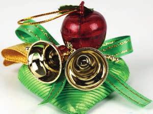 Çan Kutu içi ürün adedi: 50 adet Green Heart with Apple and Bell Number of