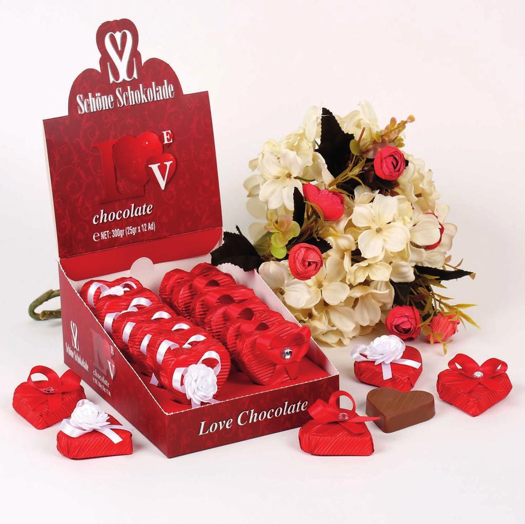 96 611-012 Schöne Schokolade Love Kalp Çikolata (İçindeki ürünlerin kodu 211-202 /211-203) Schöne Schokolade