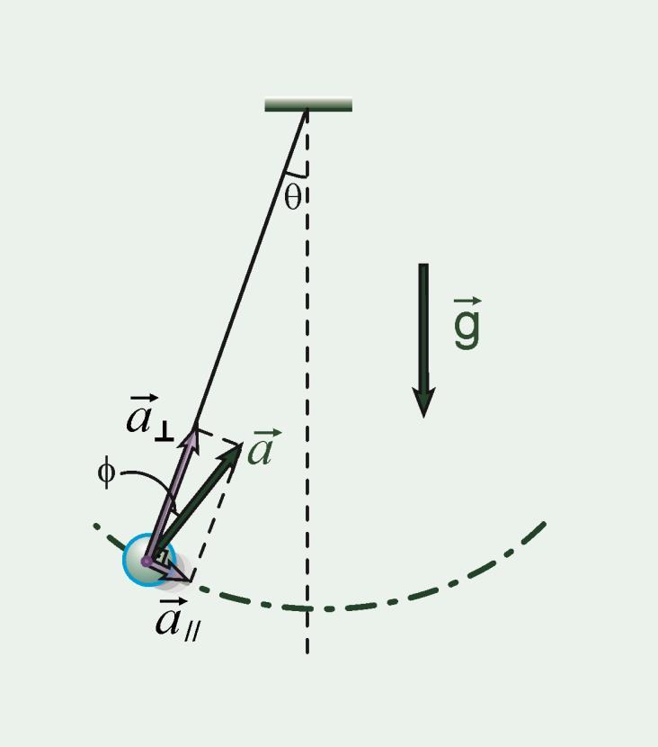Problem 4.8 Sallanan top 0,50 m uzunluğunda bir ipin ucuna bağlanan m kütleli bir top, şekildeki gibi, yerçekiminin etkisi altında düşey bir daire çevresinde salınmaktadır.