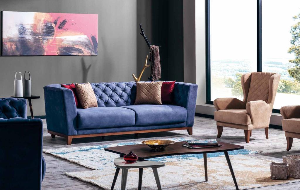 Polka. Koltuk Takımı / Sofa Set Salonlarınıza renk katacak farklı ve şık bir alternatif.