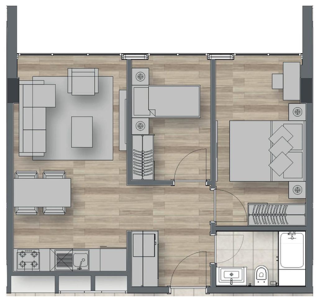 A 2+1 KAT BRÜTÜ : 61,49 m 2 *B.B.N.