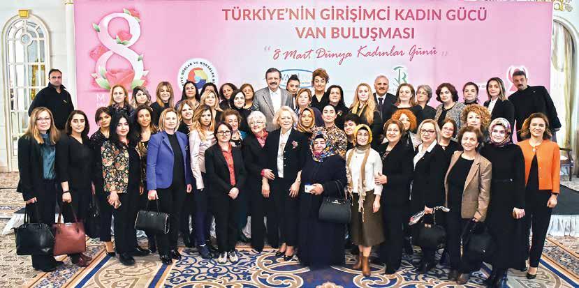 HABER 8 Mart Dünya Kadınlar Günü kapsamında Türkiye Odalar ve Borsalar Birliği (TOBB), Van Ticaret ve Sanayi Odası, Van Ticaret Borsası ile Van Kadın Girişimciler Kurulu tarafından düzenlenen Dünya