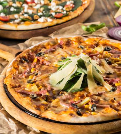 Peynirli Pizza Parmesan, rokfor, emmental, mozzarella peyniri Şarküteri Pizza Şarküteri Pizza Sucuk, jambon,