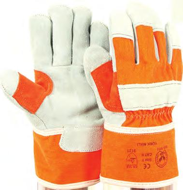 Safety and comfort for montage applications - Non-odorous and non-allergic, custom production split leather - Reinforced leather gloves are made from colored split leather - Alternative colors are