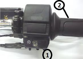 SAĞ KUMANDA PANELİ (2) MARŞ DÜĞMESİ Motoru çalıştırmak için kullanılan düğmedir. Düğmeye basıldığında motorun ateşlemesi gerçekleşecektir.