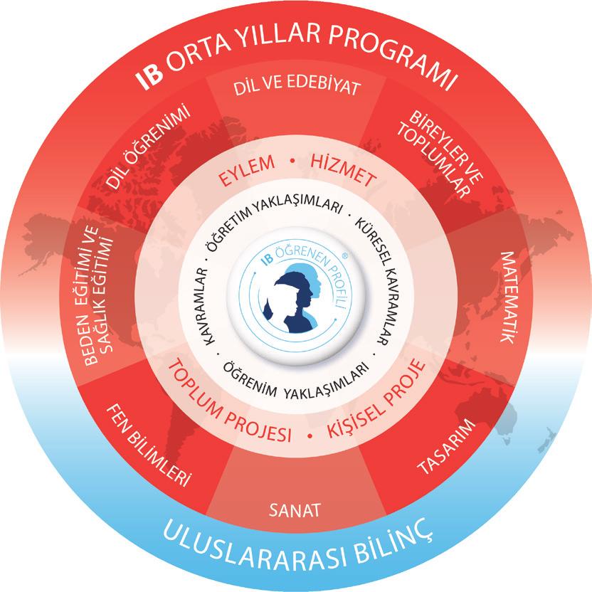 MYP, öğrencileri geleneksel alanlardaki çalışmaları ile gerçek dünya arasında bağlantılar kurmaya teşvik ederek, entelektüel gelişime vurgu yapar. 21.