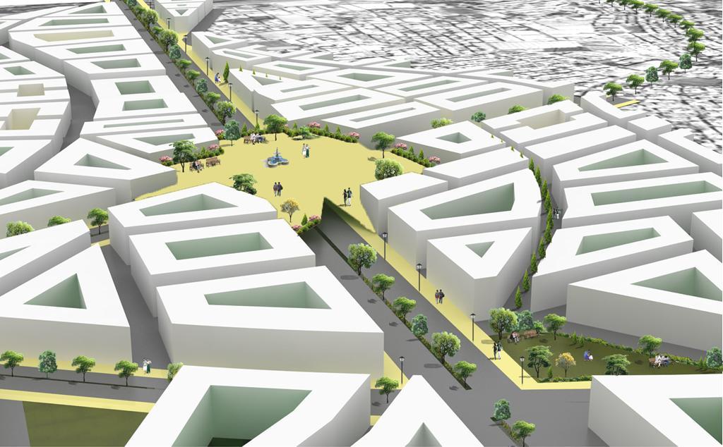 Yeni Meydan Tasarım Stratejileri Kent ile güçlü ulaşım bağlantıları kurulması, ana yollar ve ikincil derece yollarla bağlantıların sağlanması, Yeni meydan ve koridorlarda yaya öncelikli alanlar
