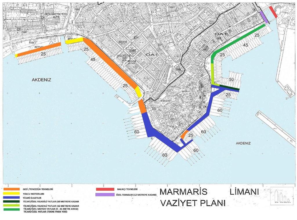 Yolcu Motorları Ticari ve Özel Yatlar Tekne Yerleşim Planı