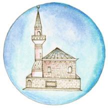Sanatının sembolü olarak Mimar Sinan tarafından yapılan caminin minaresine hokka ve divit koyulmuştur.