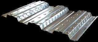 Beton Altı Deck Trapez 53 / 1000 Beton Altı Deck Trapezimiz 53 mm hadve yüksekliği ve gelişmiş form özellikleriyle beton ve çelik arasında mükemmel bir kompozit bütünlük sağlar.