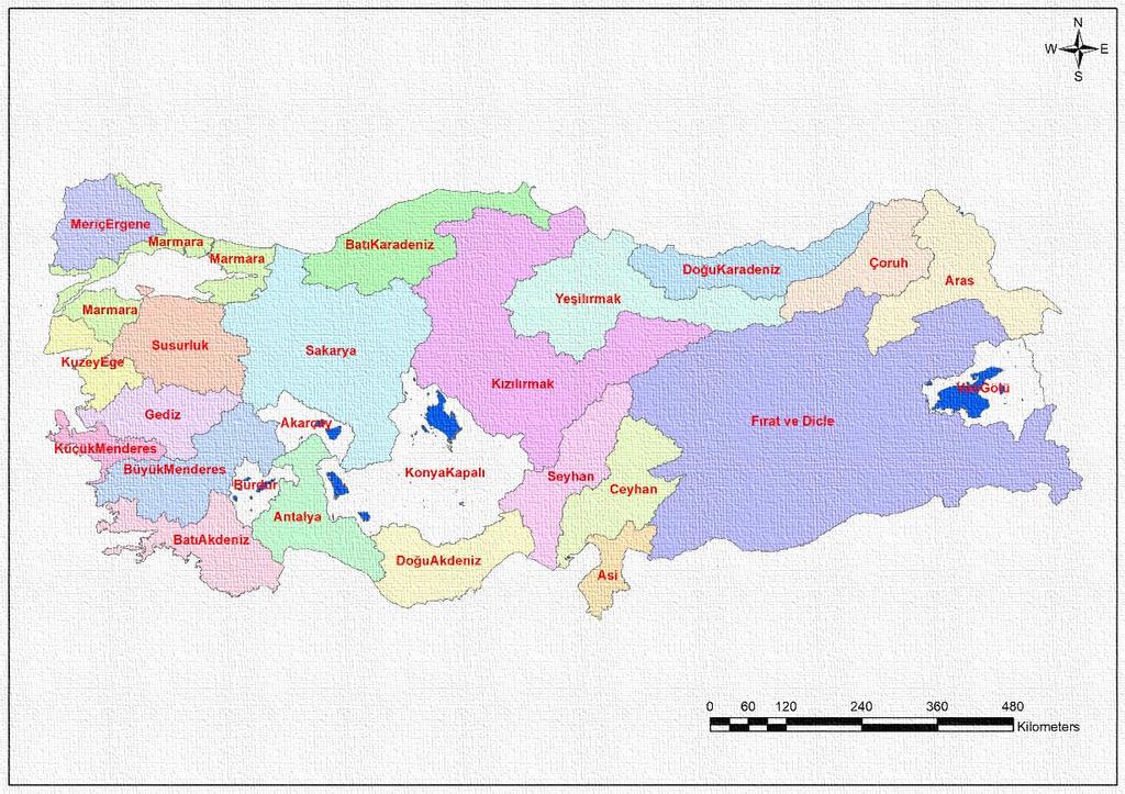 Açık Havza Açık Havzaların Türkiye Haritasındaki Konumu Sularını denize