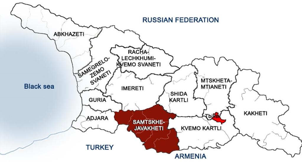 Bununla birlikte Stalin yönetimi tarafından II. Dünya Savaşı sırasında bölgenin asıl sahibi olan Ahıska Türkleri Orta Asya ya sürgüne gönderilmiştir.