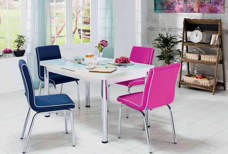Color Masa & Sandalye / Sarı -