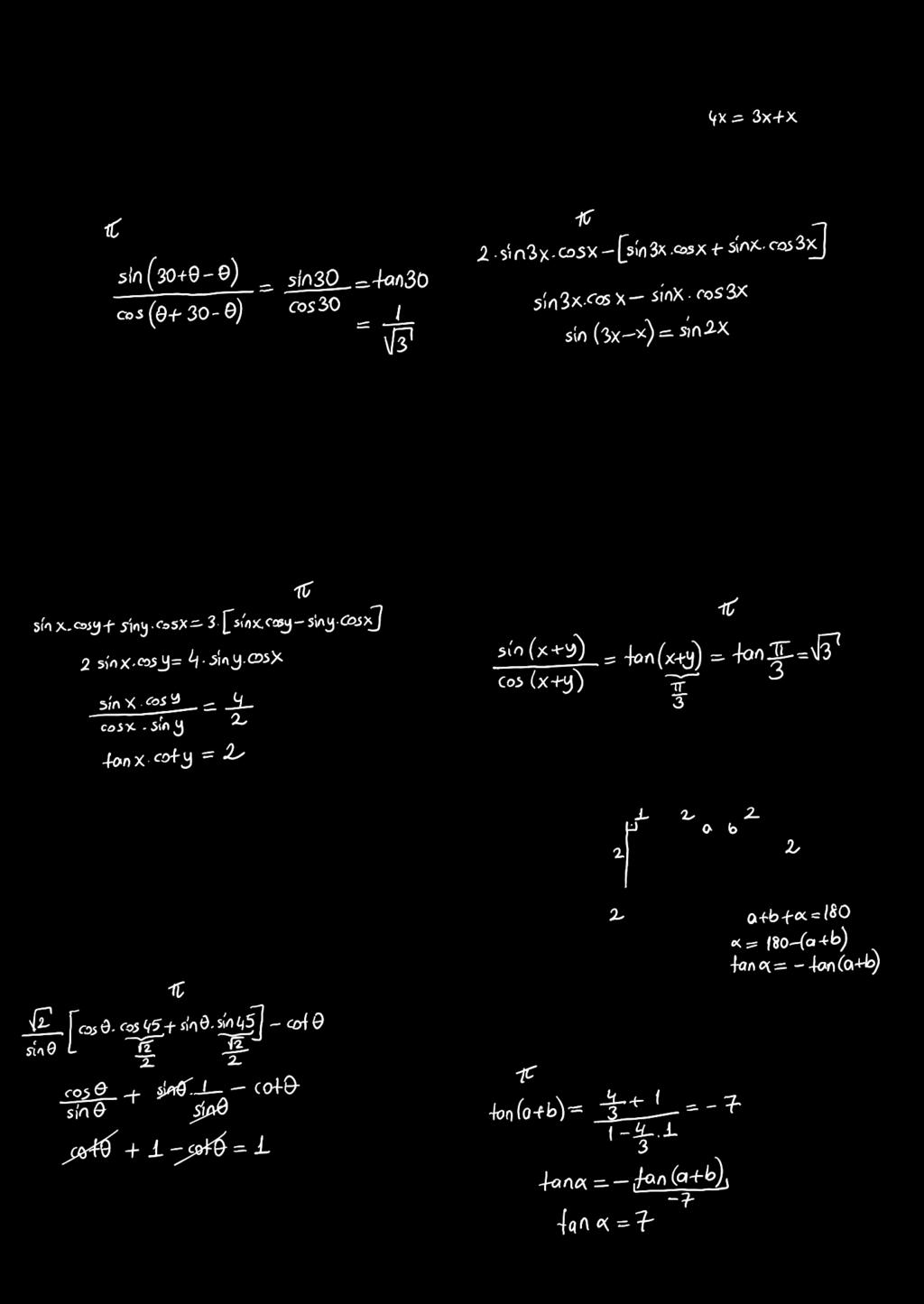 TST. 0 sin^0 + ih cos i- cos^0 + ih sin i cosi cos^0 ih -sini sin^0 -ih TGOOMT TOPM FK - M Ç FOMÜ. sin cos sin işleminin sonucu aşağıdakileden hangisidi? işleminin sonucu kaçtı?