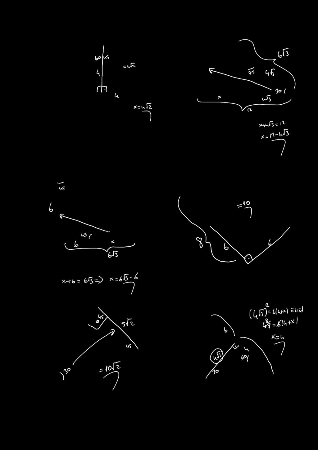 3 0 3 ÜÇG ÖZ ÜÇG 1. 4. 3 8 6 30 45 75 üçgen, dik üçgen, m ^ h = 30, m^h = 45, = 8 cm [] [], =, m^h = 75 una göre, = kaç cm dir? = 6 cm, = 3 cm una göre, kaç cm dir?. 15 6 5.