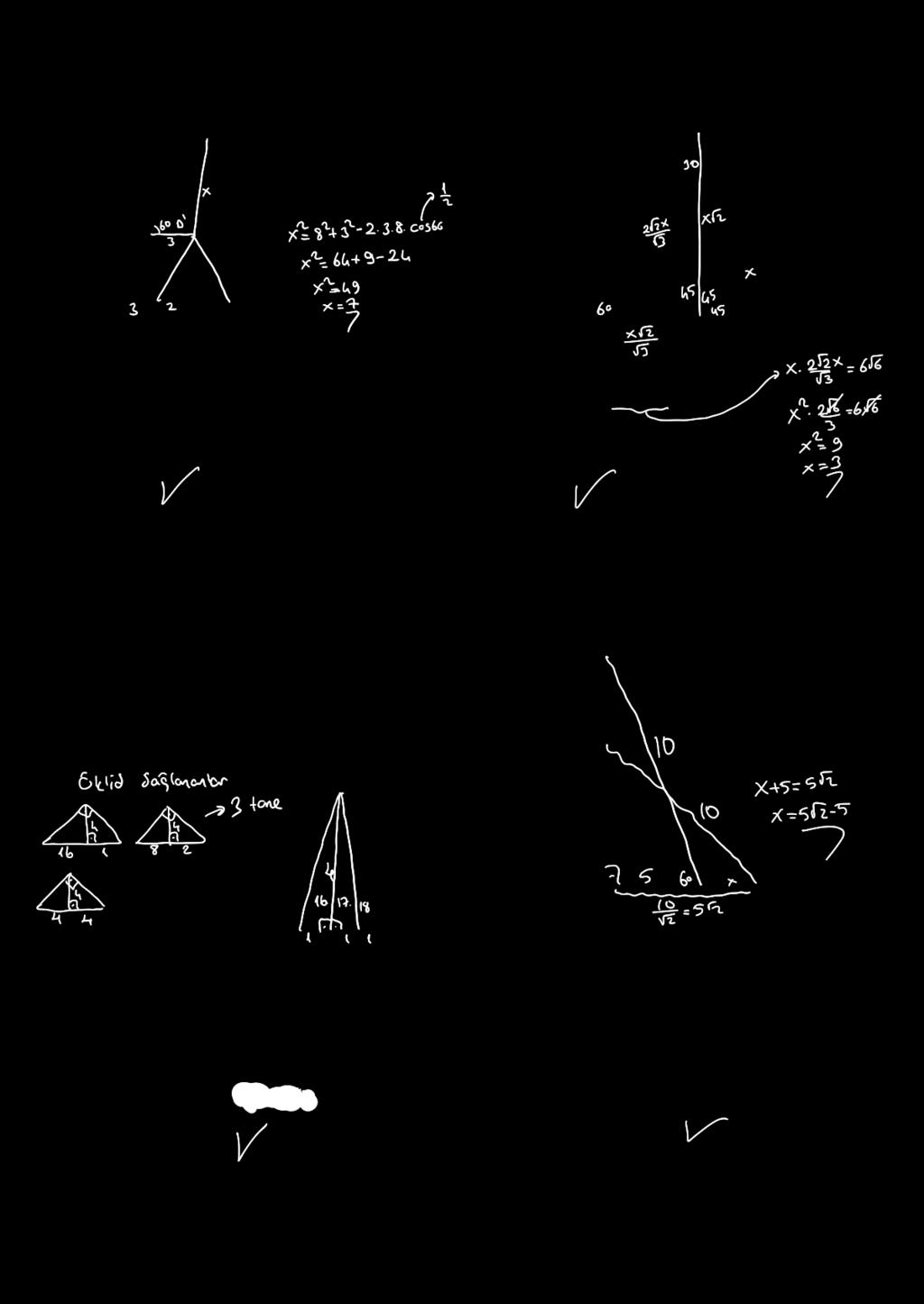 0 3 TST ÜÇG ÖZ ÜÇG 1. Şekilde ve eşkenar üçgen 3. 8 = 8 cm = = 5 cm 5 5 üçgeni ok yönünde tabanı [] üzerinde kalacak şekilde 3 cm öteleniyor.