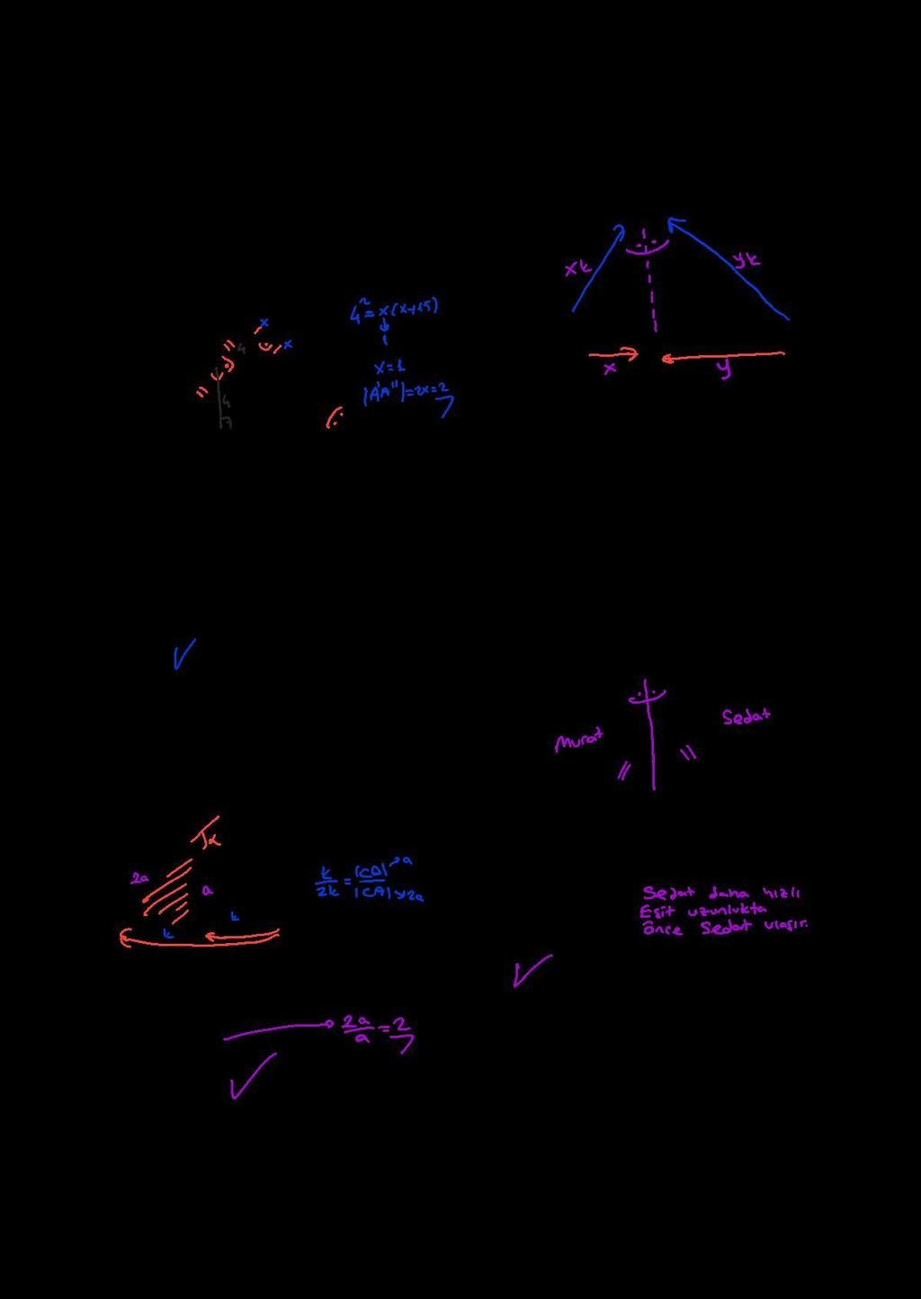 ÇOT 6. ı 4 8. şağıda 1. havaalanı ile doğrusal konumda olan,. havaalanı ile üçgen oluşturan ve noktaları gösterilmiştir. Şekilde gösterilen çizgiler, ve havaalanları arasındaki yollardır.