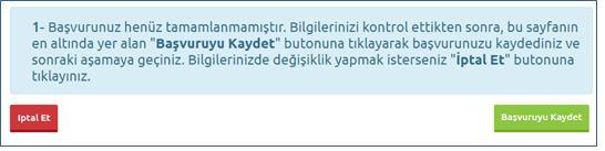 2. Adım (Kimlik Bilgileri) Kişisel bilgilerinizin gösterildiği bölümdür. Bilgilerinizde bir hata varsa Kimlik Bilgileri linkinden güncelleme yapabilirsiniz.