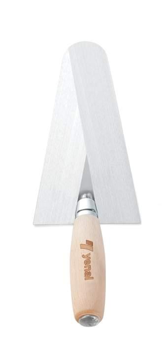 Sıva Malaları Round Tip Trowels Ahşap Saplı Sıva Malası Round Tip Trowel with Wooden Handle Sertleştirilmiş yay çeliği veya paslanmaz çelik. Uygulama hassasiyetini ve konforu artıran optimal esneklik.