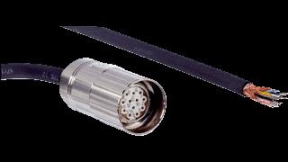 2048597 Kafa : Dişi konnektör, M23, 12 pin, düz Kablo: SSI, SSI, PUR, halojensiz, lendajlı, 5 m DOL-2308-G05M6 2048598 Kafa :
