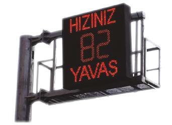 TRA - Lİ HIZ UYARI SİSTEMLERİ (RADAR) 2400 X 2000 MM RADARLI HIZ UYARI SISTEMI LD-02-01-100 2400 x 2000 x 200 mm (Kasa)