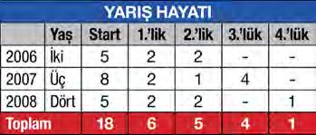 3, 1800m, Bwana Bull, Moyer s Pond, Sam P. 2. lik Northern Dancer S Gr.3, 1700m, geçildiği at: Chelokee, geçtiği atlar: Sam P.