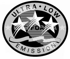 Yıldız etiketi, u motorlrın Cliforni Hv Kynklrı Kurulunun kuyruk motoru ve içten tkmlı deniz motorlrı için 2007 ve sonrsı egzoz emisyon stndrtlrını krşıldığını gösterir.